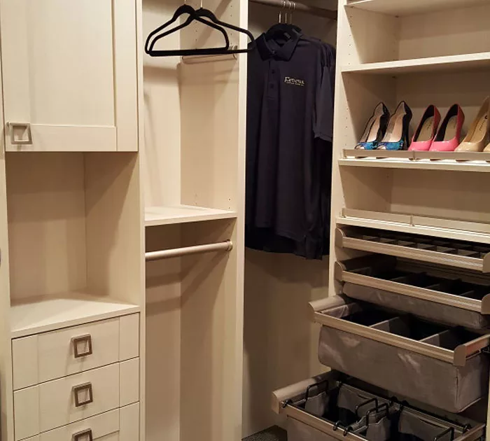 photo of a closet